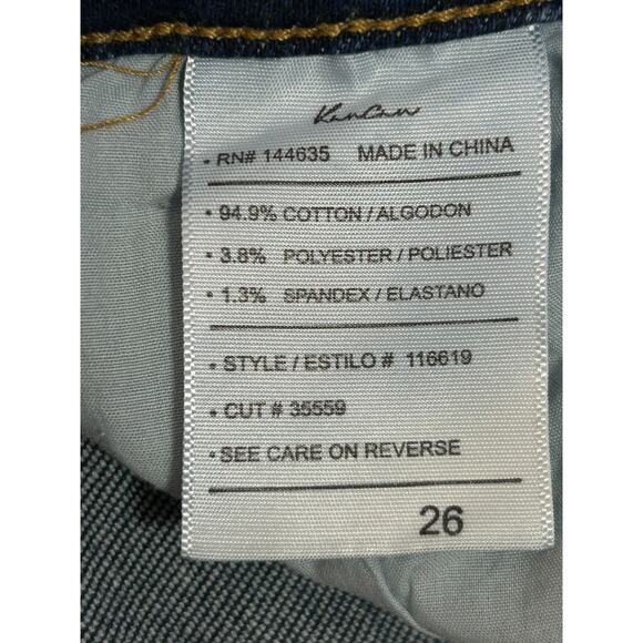 Kancan Maurices Jeans Size 26 High Rise Skinny Dark Wash Blue Denim Distressed - Picture 7 of 12